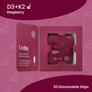 Diso vitamiiniribad - Vitamin D3+K2 Wild Raspberry N30